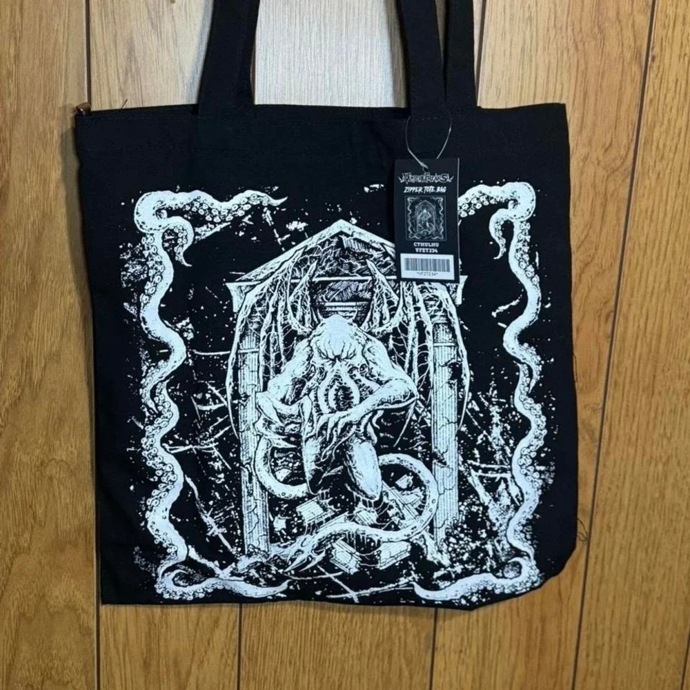 Vampire Freaks Cthulhu Zipper Tote‎ Bag NEW